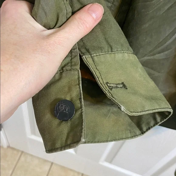 Alaskan Hardgear Duluth Waxed Canvas Men’s Green Coat Jacket Size XL 9/11 Badge - Picture 9 of 9